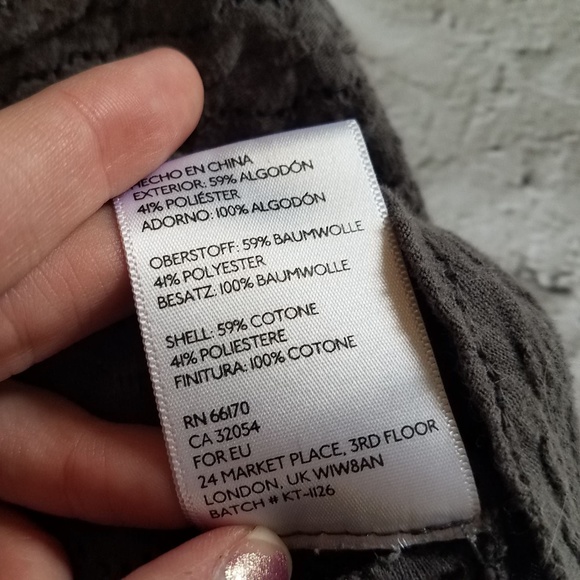 Anthropologie Gray Blouse - Picture 3 of 3